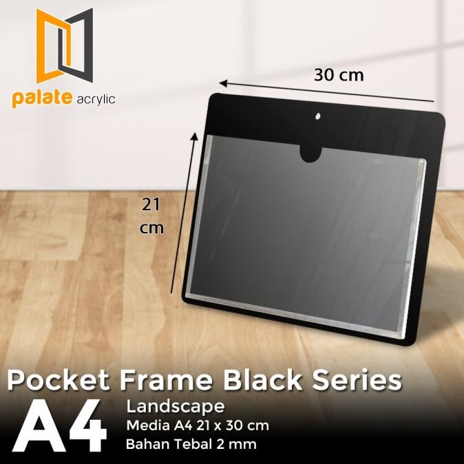

rin AKRILIK POCKET FRAME A4 2MM - LANDSCAPE - HITAM