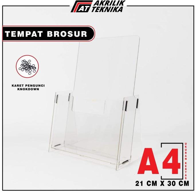 

mit RAK / TEMPAT BROSUR / TEMPAT DISPLAY BROSUR AKRILIK DISPLAY UKURAN A4