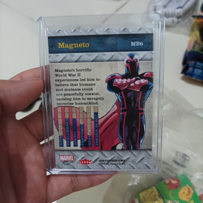 kartu marvel ultra x-men metal blasters magneto terbaik rerekeke85