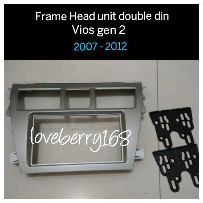 frame head unit double din vios 2007 - 2011 fikafika8187
