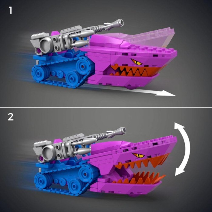 mega construx land shark mattel original brick