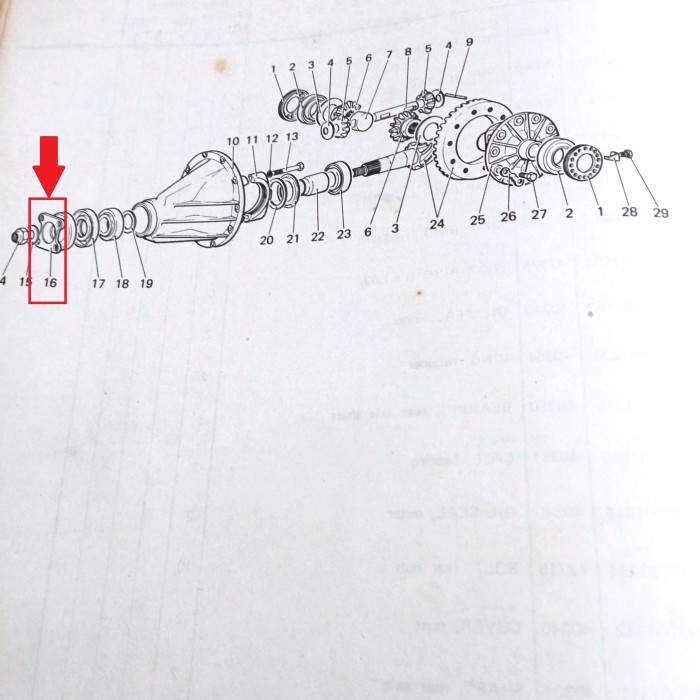 flange yoke kopel belakang mitsubishi colt t120 lawas chiochio1925