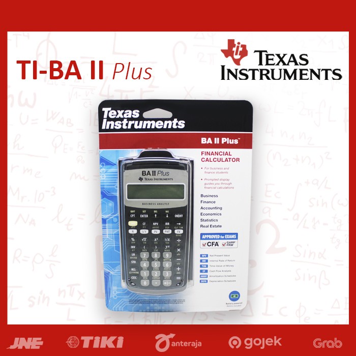 

TEXAS INSTRUMENTS BA II PLUS FINANCIAL CALCULATOR ORIGINAL TERBARU
