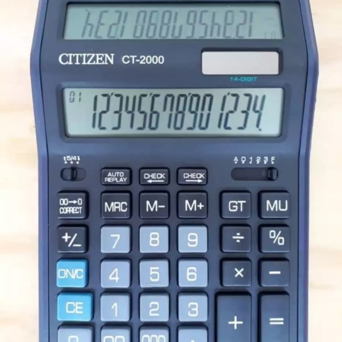 

Terbaru Kalkulator Citizen Ct 2000 14 Digit Kalkulator 2 Layar Promo Terlaris