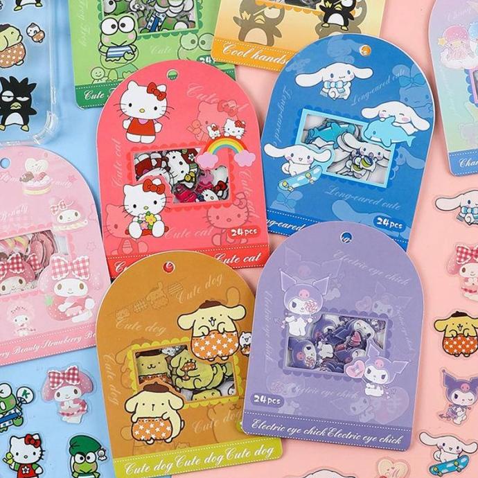 

{{{{{{] JRN019 Deco Sticker Sanrio Hello Kitty Dairy Journal Scrapbook Label