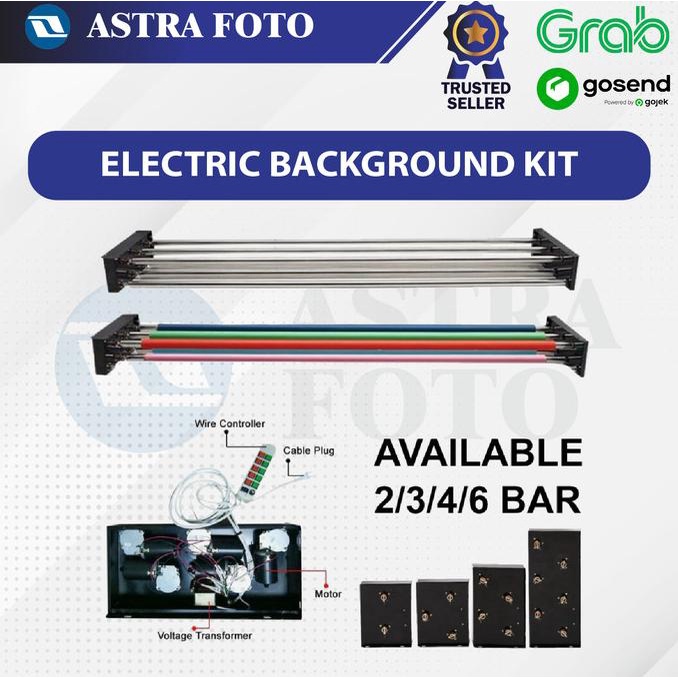 ELECTRIC BACKGROUND KIT - Alat Roll Background Elektrik Backdrop Foto