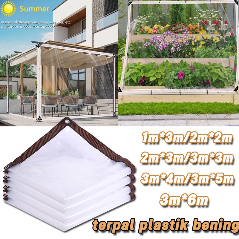 Terpal Plastik Bening /Plastik Uv Green House /Tebal Plastik Bening Transparan /Terpal Anti Air