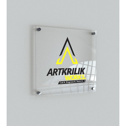 

Promo Papan Nama Ruang Akrilik Logo Usaha 5 Mm Print Uv Custom