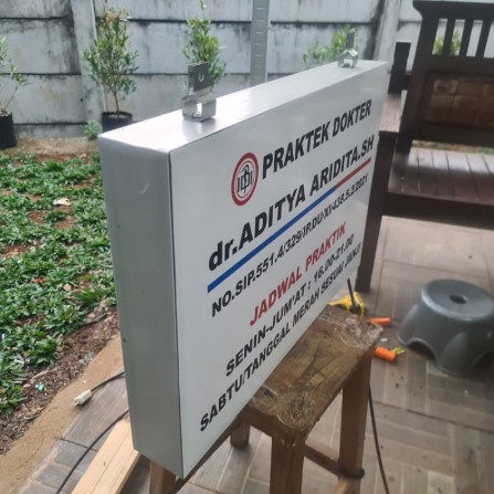 

Promo Dijual Plang Nama Neon Box Kotak 2 Sisi Ukuran 60 X 40Cm