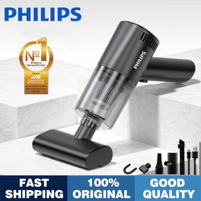 Promo Philips Vacuum Cleaner 120W Portable Mini Cleaner Wired Wireless