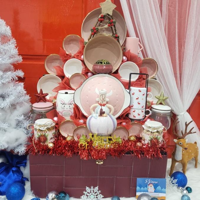 

Terlarisss - Paket Dekorasi Hampers Natal Christmas Parcel Hadiah Kue Kering 450 - Langsung Kirim