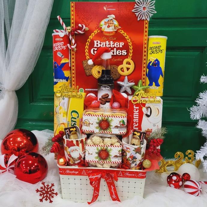

Terlarisss - Paket Dekorasi Hampers Natal Christmas Parcel Hadiah Kue Kering 387 - Langsung Kirim