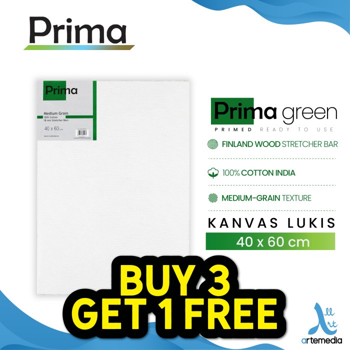 

Kanvas Lukis Prima Green 40X60Cm Cotton Canvas
