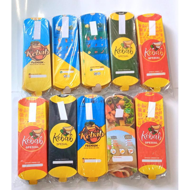 

500 Lembar kertas kebab / Bungkus kebab / Kemasan kebab