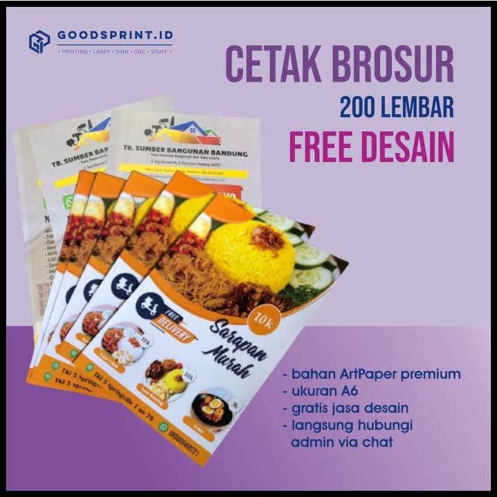 

GRATIS ONGKIR CETAK BROSUR FLYER A6 FREE DESAIN CETAK POSTER 200 LEMBAR PRINT BROSUR !!!!!