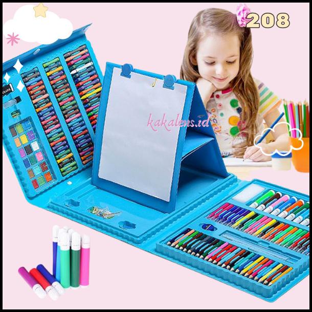 

BEST DEAL 208 PCS DRAWING ART SET CRAYON ALAT TULIS MELUKIS COCOK BUAT KADO ANAK !