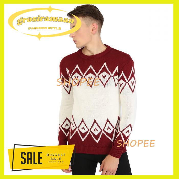 SWEATER OUTWEAR RAJUT PRIA - SWE 1077 HIGHT QUALITY 