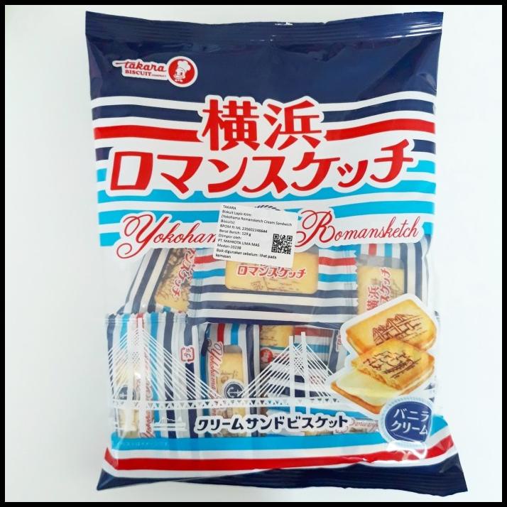 

TERMURAH TAKARA YOKOHAMA ROMANSKETCH CREAM SANDWICH BISCUITS 129GR !!!