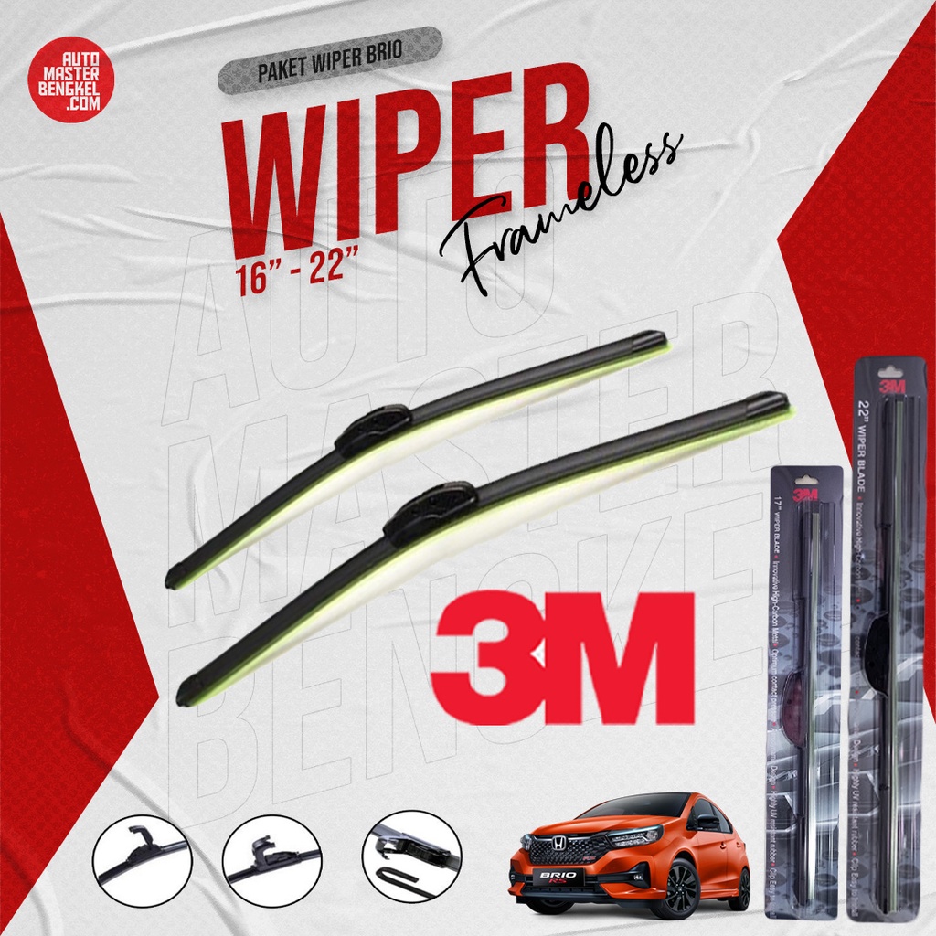 3M Wiper Kaca Mobil Brio Semua Tahun