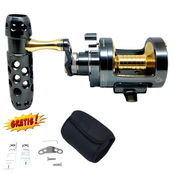 Reel Daido OH Jigking HS 300L Ratio 6.2:1 Warna Gold kombinasi