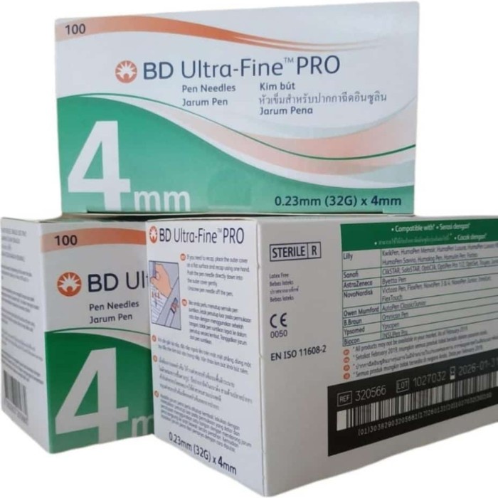 Jarum insulin pen needle Bd ultra fine ultra 32G -4 mm
