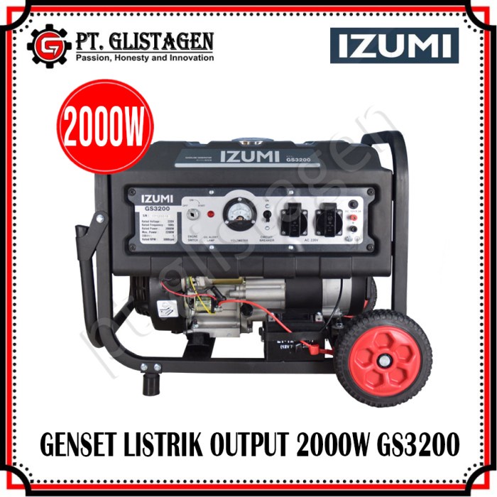 GENSET BENSIN / GASOLINE GENERATOR LISTRIK 2200 WATT IZUMI GS 3200