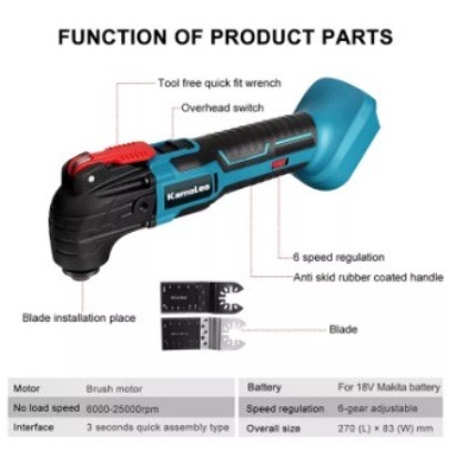 Kamolee-Mesin Angle Grinde cordless Trimer Saw-Oscillating Multi Tool -Lulas G