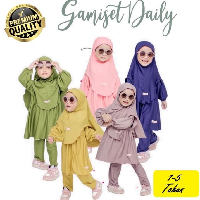 Baju Gamis Anak Perempuan Baju Muslim Bayi Perempuan umur 1 - 6 Tahun