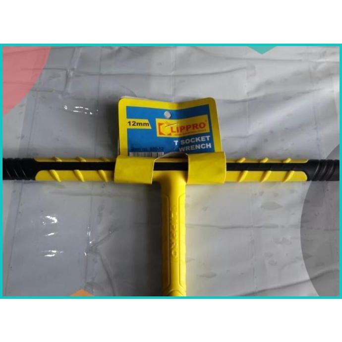 LIPPRO T SOCKET WRENCH 12MM / KUNCI T 12MM GAGANG KARET 20JVLZ3 tools