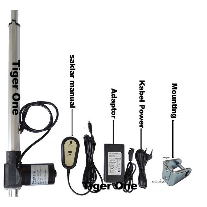 Aktuator, Actuator 24V Linear Aktuator, Linear Actuator 30Cm 6000N