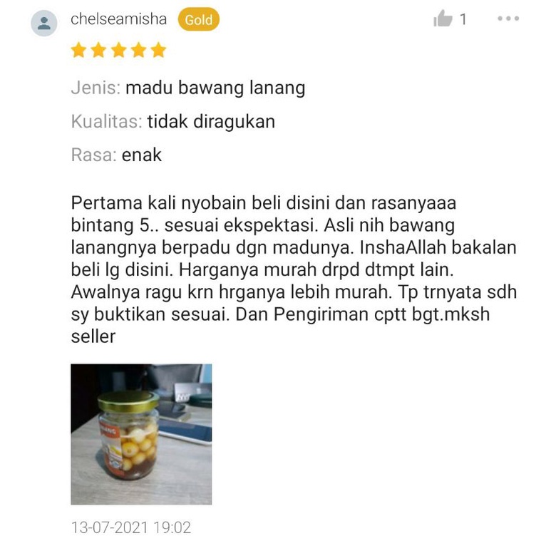 

Madu Bawang Lanang Madu Bawang Putih Tunggal