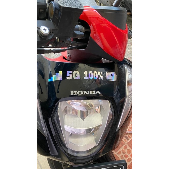 

Terlaris - Stiker Viral Baterai 5G Sinyal 100% Hologram Motor Mobil Laptop Sepeda