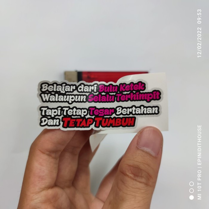 

Terlaris - Stiker Belajar Bulu Ketek Kata Lucu Humor Viral Plesetan Meme Motor HP