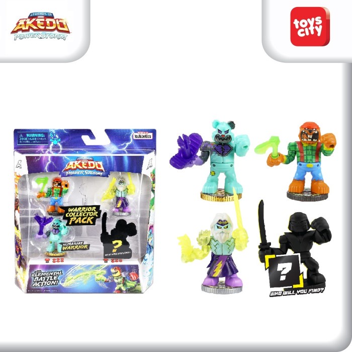 ✅Baru Legends Of Akedo Powerstorm Warrior Collector Pack 4 - Assorted Terbatas