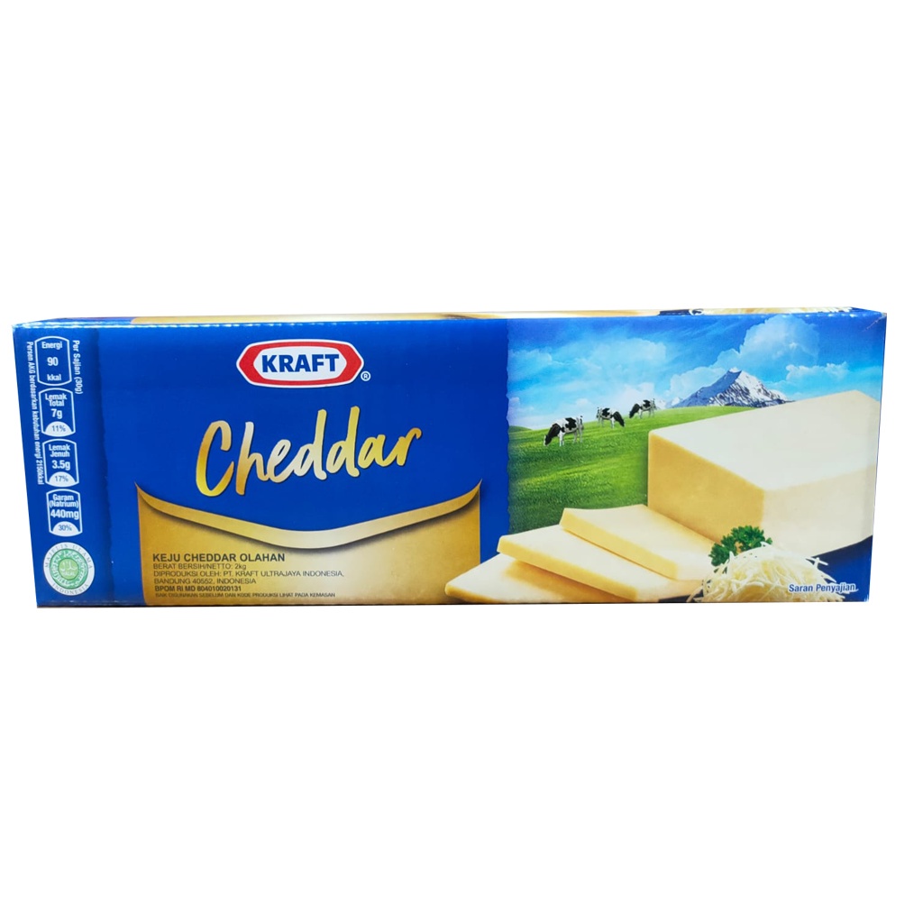 

Keju Kraft Cheedar 2Kg Kraft Cheedar Cheese 2 Kg