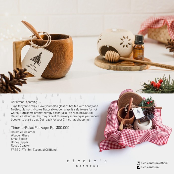 

DISKON MURAH Nicole's Natural Christmas Time-to-Relax / Hampers / Kado Paket Natal BERRY30.JAYA