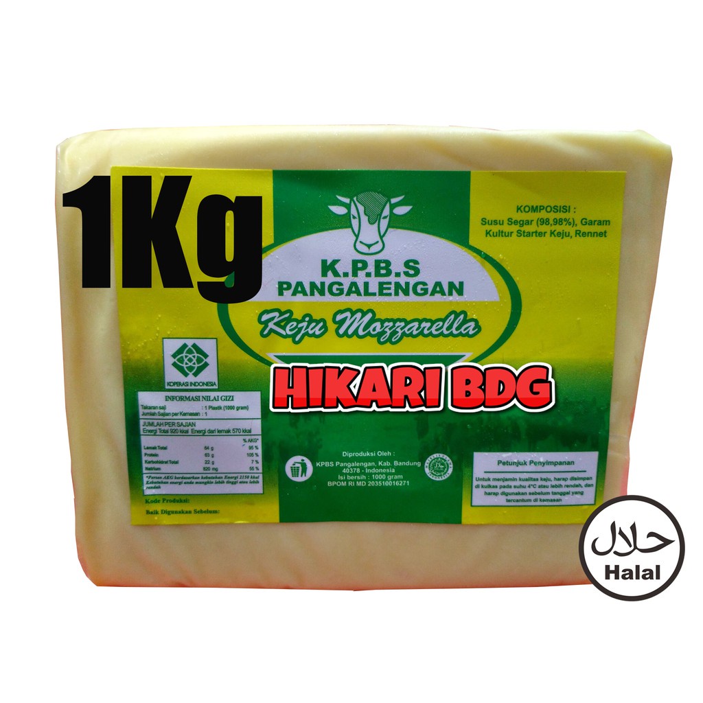 

(Spx,J&T Dan Jne Yes)1Kg Keju Mozarella Kpbs