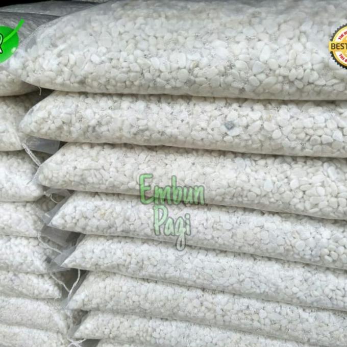Batu koral putih italy import 10kg via cago