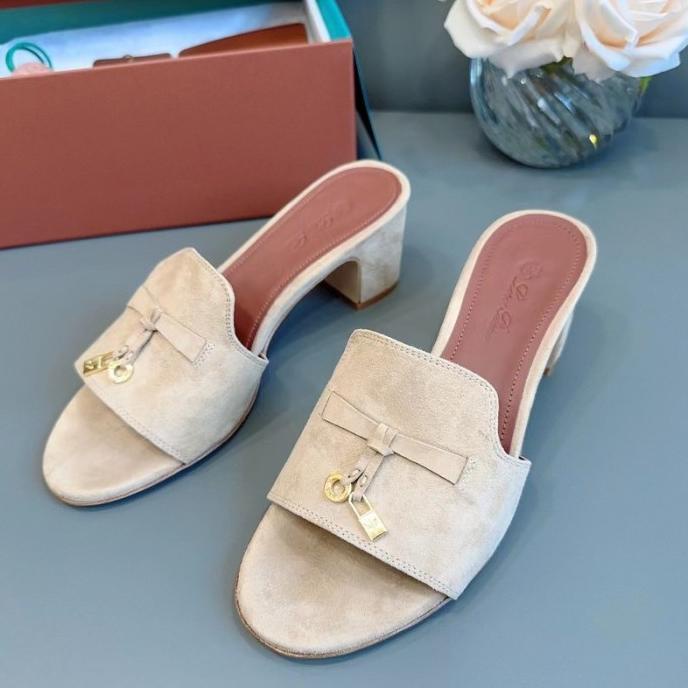 Loro Piana Summer Charms Sandal Heels Sepatu Wanita Vvip Quality Momomshop1