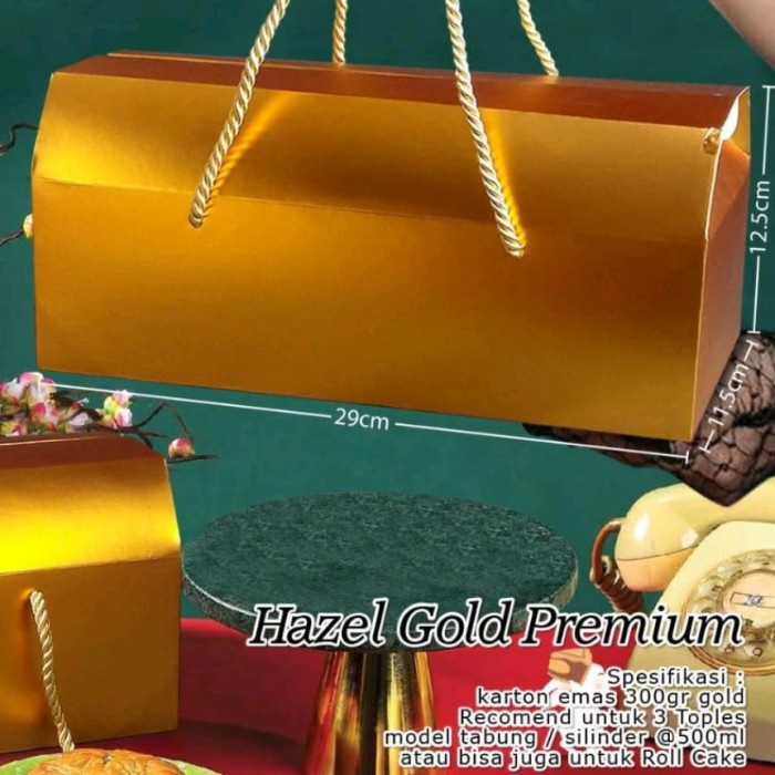 

#@#@#@#@] BOX HAZEL RED HAMPERS TOPLES BOLU GULUNG KUE NATAL IMLEK IDUL FITRI