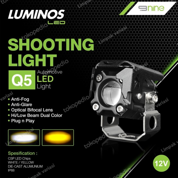 Luminos Lampu Tembak Sorot Q5 Mini Shooting Mobil Motor Tembus Kabut