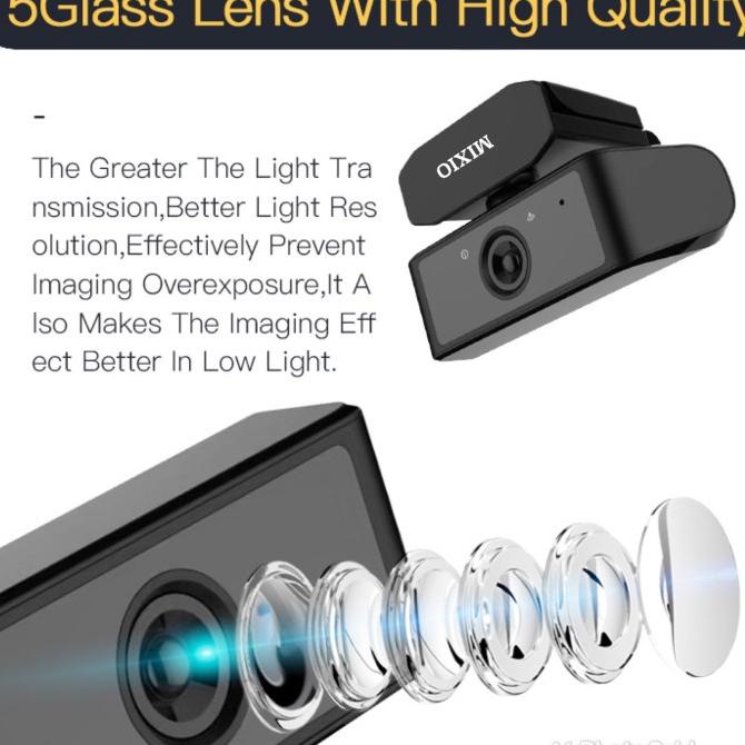 MIXIO Z1 1080P Full Hd Webcam With Microphone Web cam 1080P ORIGINAL - WEBCAM