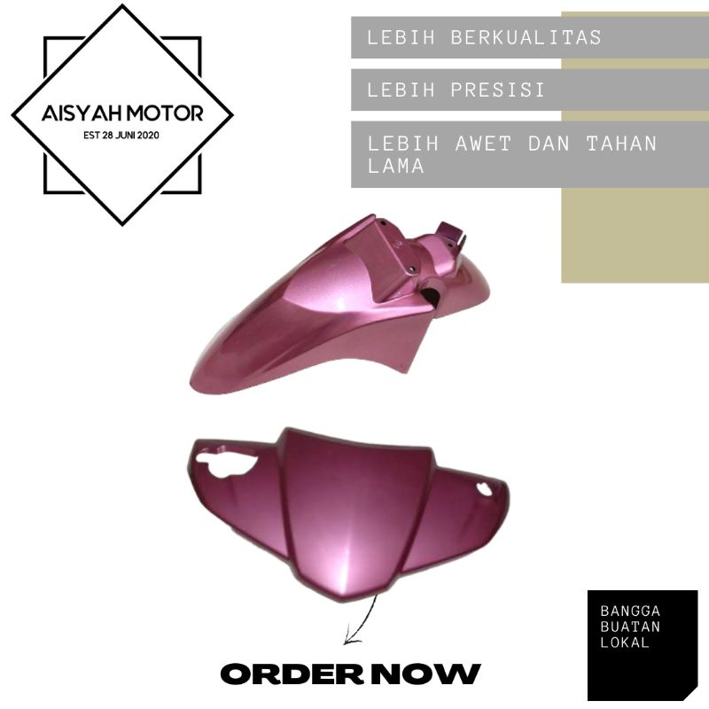 Cover Bodi Batok Depan Spakbor Depan Honda Vario 110 CW Warna Pink