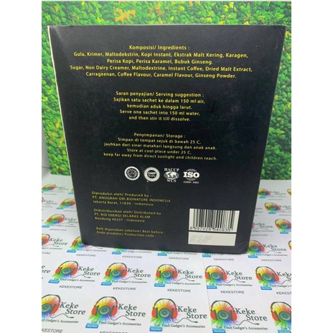 

Kopi Coffee Bio One Esa 1 Sachet Untuk Lelaki