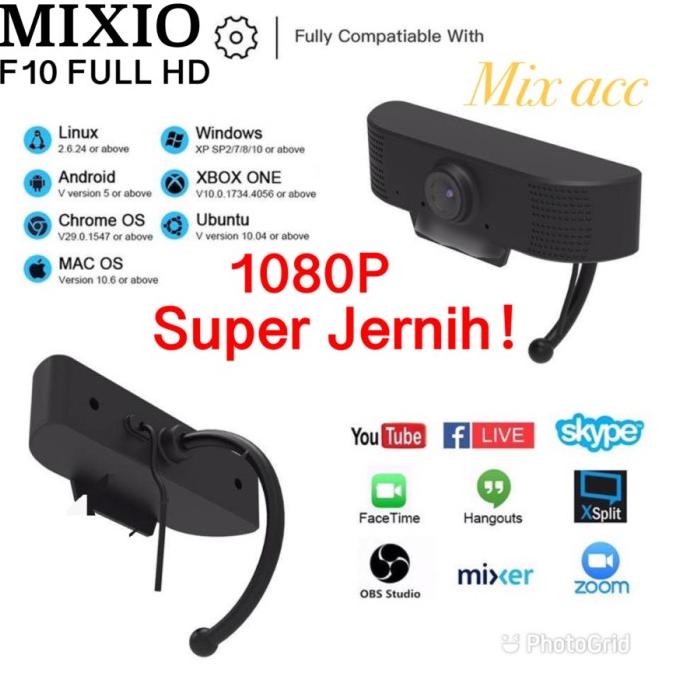 F10 Full Hd Webcam 1080P With Microphone Web cam 1080P FULL HD - WEBCAM