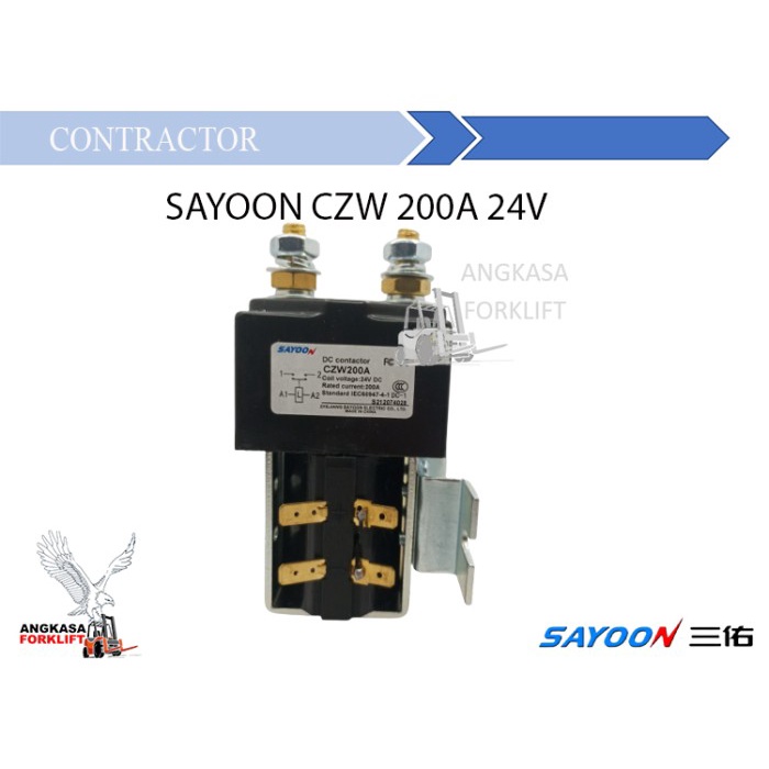 Sayoon Contactor CZW200A SW180 24V 200A Kontaktor Forklift Eletric