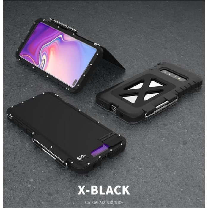 [Original] Samsung Galaxy S10 Armor King Bumper Aluminium Case Cover S10 Plus Terbaru