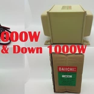 [New] Step Up Down Daiichi 1000W 1000Watt 110V Ke 220V 110 Volt 220 Volt Diskon