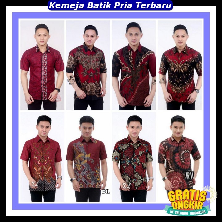 Batek Pria Lengan Panjang Bsju Formal Cwo Keren Terbaru Kemeja Batik Pria Lengan Pendek Bj Hem Forma