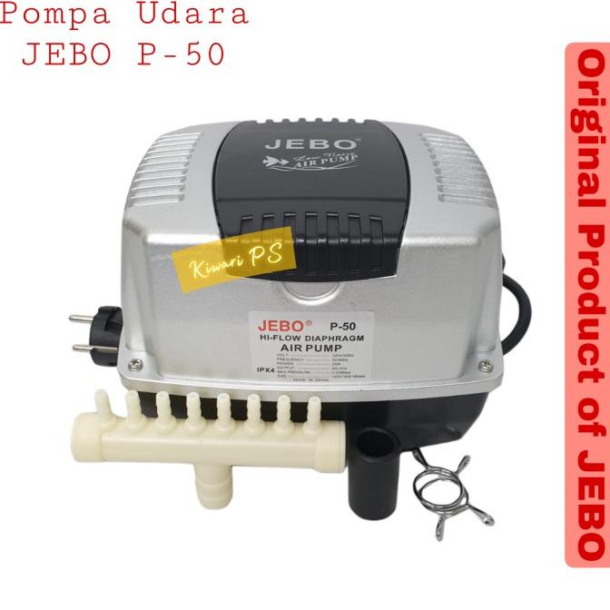 Bagus JEBO P50 Air Pump Pompa Udara Aerator Kolam Aquarium Bioflok Ikan P 50